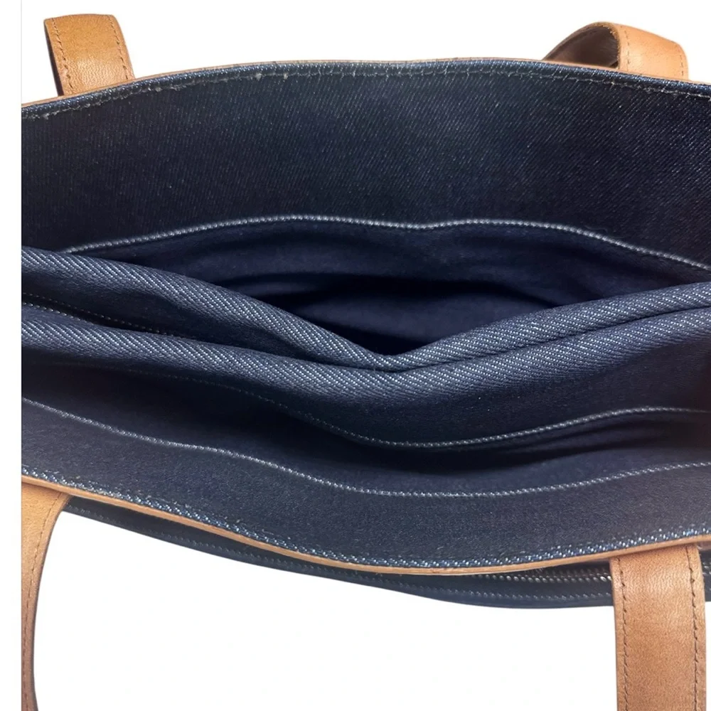 Cole Haan Denim Briefcase Tote